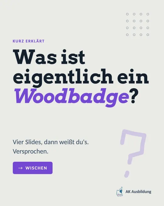 Post: Was ist eigentlich ein Woodbadge?